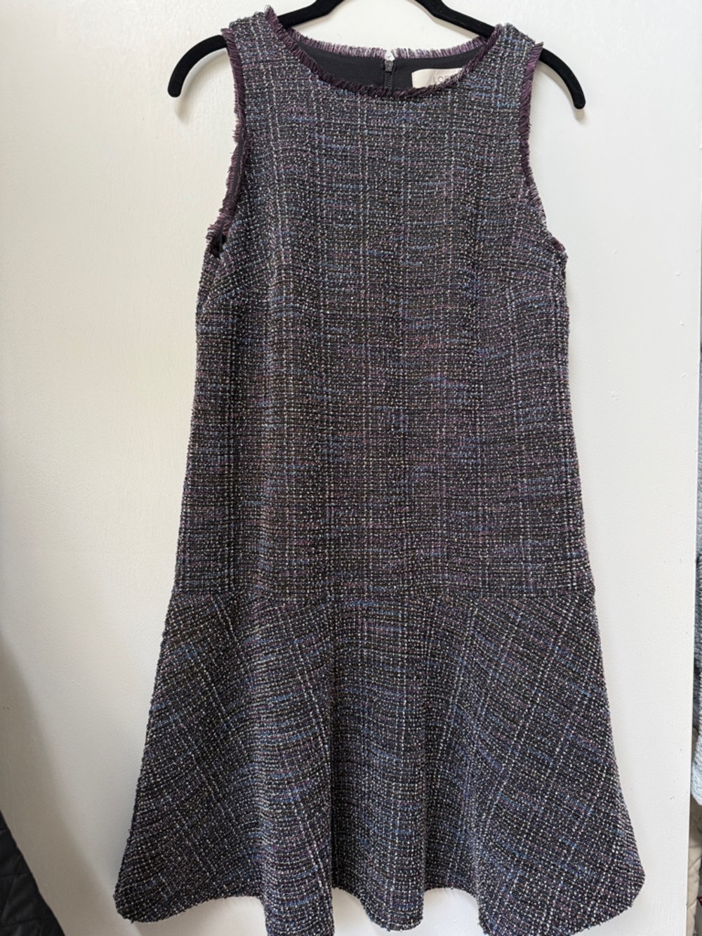 LOFT Plum-Blend Sleeveless Midi Dress